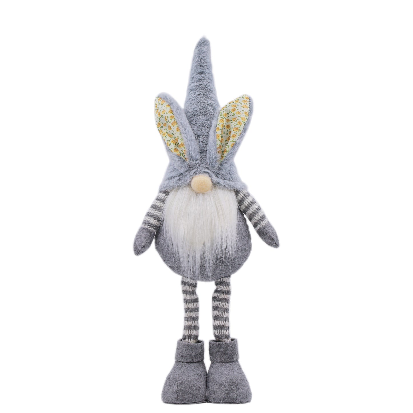 19.6 Inch Standing Easter Gnome Bunny Plush Handmade Swedish Gnome Figurine