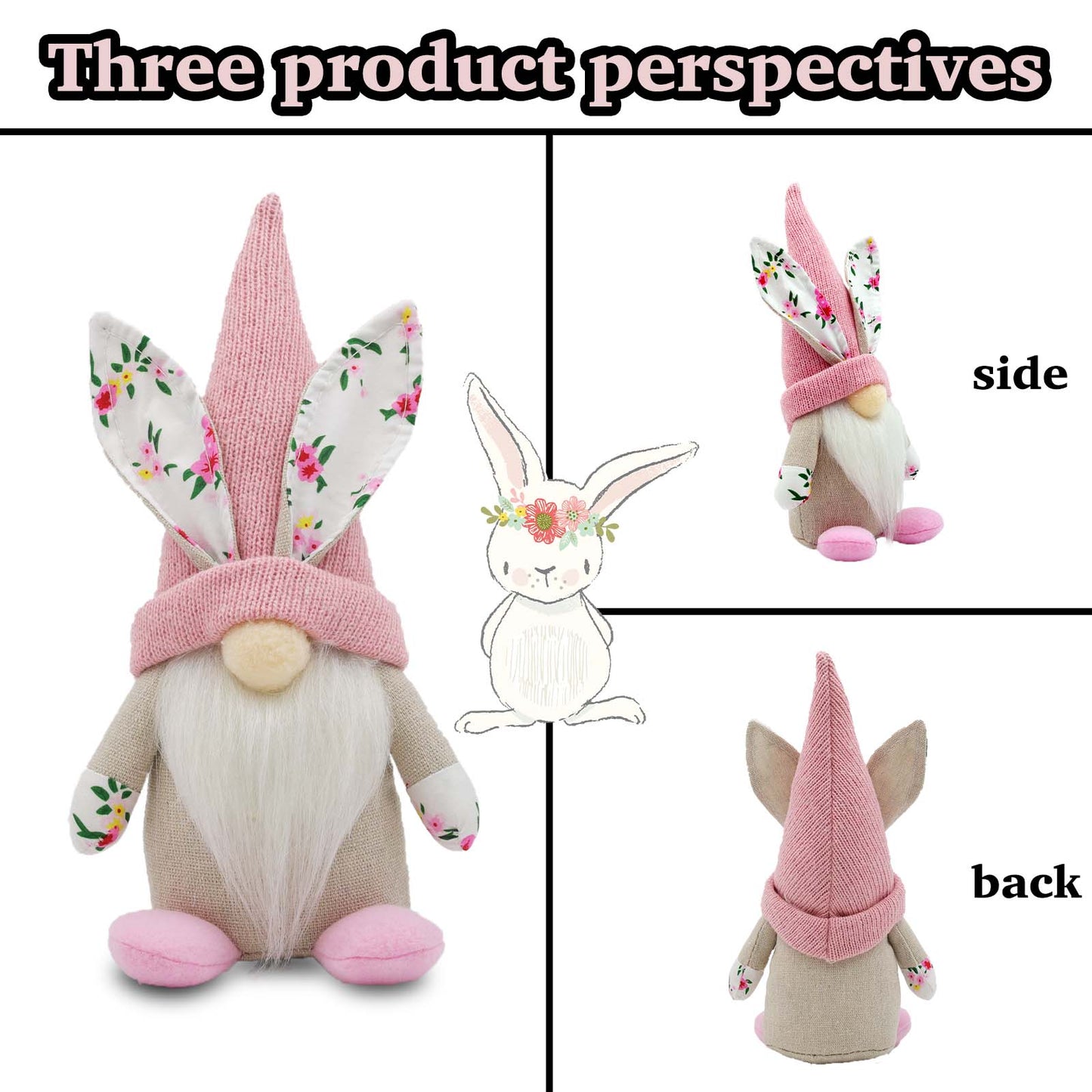 2 Pcs Easter Gnomes Decor, Spring Gnomes Plush